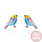 925 Silver Bird Stud Earrings For Kids