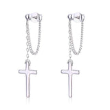 925 Silver Cross Charms Pendant Set for Women Girls