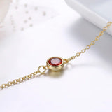 925 Silver Stone Charm Bracelet Women Girls Jewelry