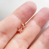 Star Stud Earrings Sterling Silver for Women