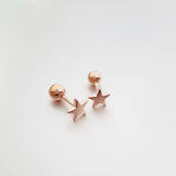 Star Stud Earrings Sterling Silver for Women