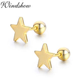 Star Stud Earrings Sterling Silver for Women