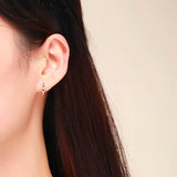 925 Silver Small Hoop Earrings for Women Girls Kids