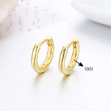 925 Sterling Silver Huggie Hoop Earrings for Women Girls