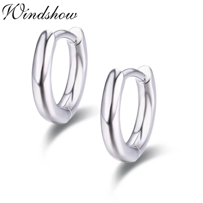 925 Sterling Silver Huggie Hoop Earrings for Women Girls