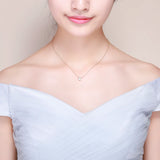 925 Silver London CZ Pendant Choker Necklace for Women