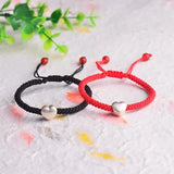 925 Silver Heart Bracelet Red String Rope Gift