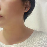 925 Silver Moonstone Stud Earrings High Clarity for Women Girls