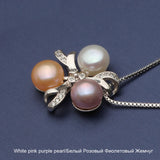 925 Silver Pearl Pendant for Women, Freshwater Pearl Necklace