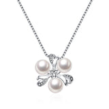 925 Silver Pearl Pendant for Women, Freshwater Pearl Necklace