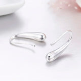 925 Silver Teardrop Dangle Earrings For Women Girls Kids