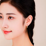 925 Silver Teardrop Dangle Earrings For Women Girls Kids