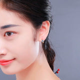 925 Silver CZ Small Loop Huggie Hoop Earrings For Women Girls