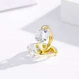 925 Silver CZ Small Loop Huggie Hoop Earrings For Women Girls