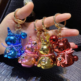 Acrylic Unicorn Keychain Quicksand Pendant Transparent Keychain