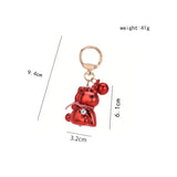 Acrylic Unicorn Keychain Quicksand Pendant Transparent Keychain