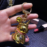 Acrylic Unicorn Keychain Quicksand Pendant Transparent Keychain