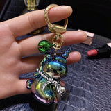 Acrylic Unicorn Keychain Quicksand Pendant Transparent Keychain