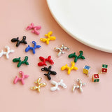 Alloy Balloon Dog Pendant DIY Beaded Material Jewelry Earrings Accessories