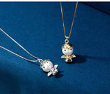 Angel 925 Silver Pendant Base Findings for Pearls Stones Crystal Coral