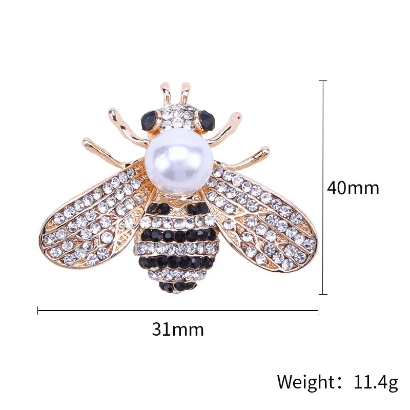 Vintage Animal Bee Brooch Pin for Women Men Insect Jewelry