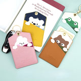 Poodle Keychain Animal Card Holder ID Protection Cover
