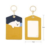 Poodle Keychain Animal Card Holder ID Protection Cover