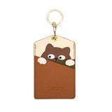 Poodle Keychain Animal Card Holder ID Protection Cover