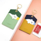 Poodle Keychain Animal Card Holder ID Protection Cover