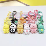Rabbit Cartoon Keychain Car Accessories Jewelry Gift