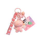 Rabbit Cartoon Keychain Car Accessories Jewelry Gift