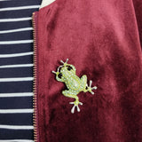 Frog Brooch Silver Plated Rhinestone Lapel Pin Charm