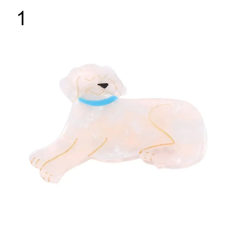 French Corgi Shark Hair Claw Clip Acetate Headwear