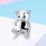 Koala Bear Bead Charm Sterling Silver DIY Jewelry Fits European Bracelet