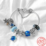 S925 Sterling Silver Chameleon Pendant for Kids Bracelet Necklace