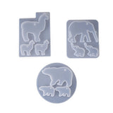 Animal Silicone Mold Elephant Alpaca Polar Bear Shape Epoxy Resin