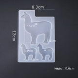 Animal Silicone Mold Elephant Alpaca Polar Bear Shape Epoxy Resin
