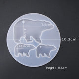 Animal Silicone Mold Elephant Alpaca Polar Bear Shape Epoxy Resin