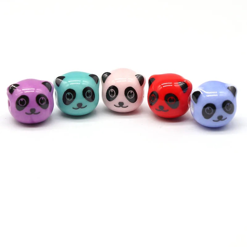 Hand-made Panda Porcelain Beads 12mm for Jewelry Making