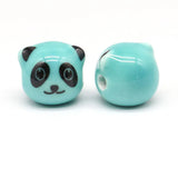 Hand-made Panda Porcelain Beads 12mm for Jewelry Making