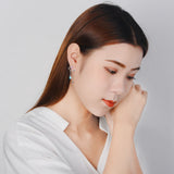 Asymmetric Cloud Earrings 925 Sterling Silver Tassel Earring