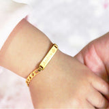 Personalized Kids Cuban Bracelet Stainless Steel Children Bracelet