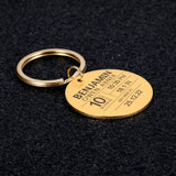 Personalized Baby Keychain Name Date Weight Gift for Newborn Boys Girls