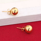 Ball Earrings Stud Women Round Earrings Jewelry