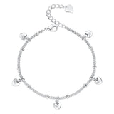 Heart Bracelet Boho Adjustable Cuff with Earrings