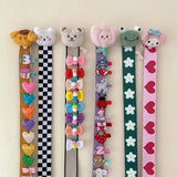 Bear Baby Hair Clips Holder Hairpins Storage Belt Wall Hair Band Organizer