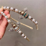 Pearl Crystal Rhinestone Headband for Girls