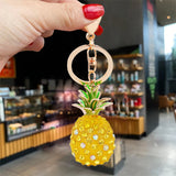 Big Pineapple Keychain Tropical Fruits Key Chain Key Ring Holder