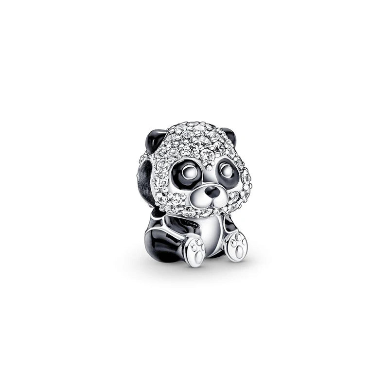 Panda Charm 925 Sterling Silver DIY Animal Bead