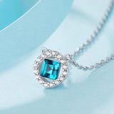 Crystal Tiny Galaxy Stars Pendant Clavicle Chain Necklaces Silver Bling Woman